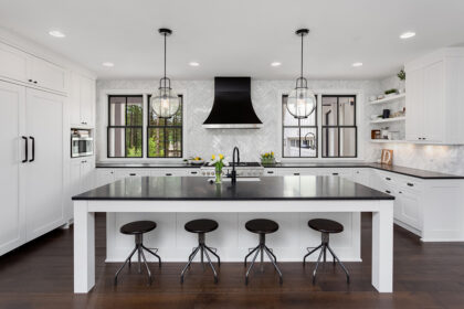 Black & White Kitchen – Newton MA
