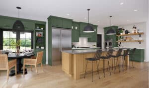 Green Kitchen Cabinets