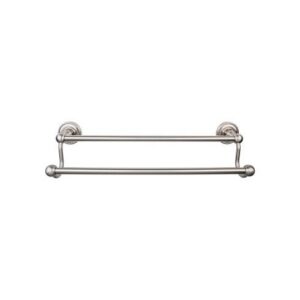 Edwardian Bath Towel Bar Double - Rope Bplate