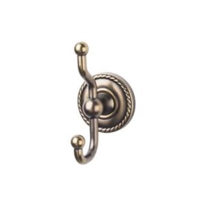 Edwardian Bath Double Hook Rope Backplate