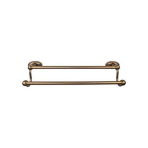 Edwardian Bath Towel Bar Double - Oval Bplate
