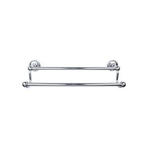 Edwardian Bath Towel Bar Double - Ribbon Bplate