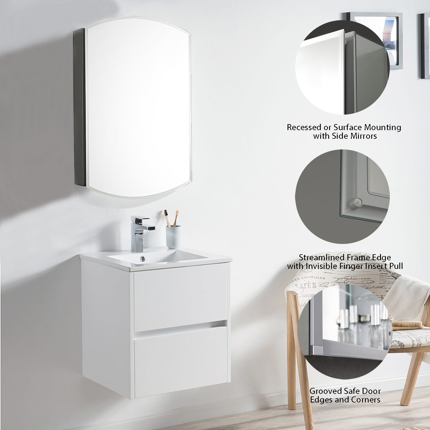 Bevel Medicine Cabinet MC8 - Image 33