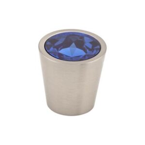 Blue Crystal Center Knob