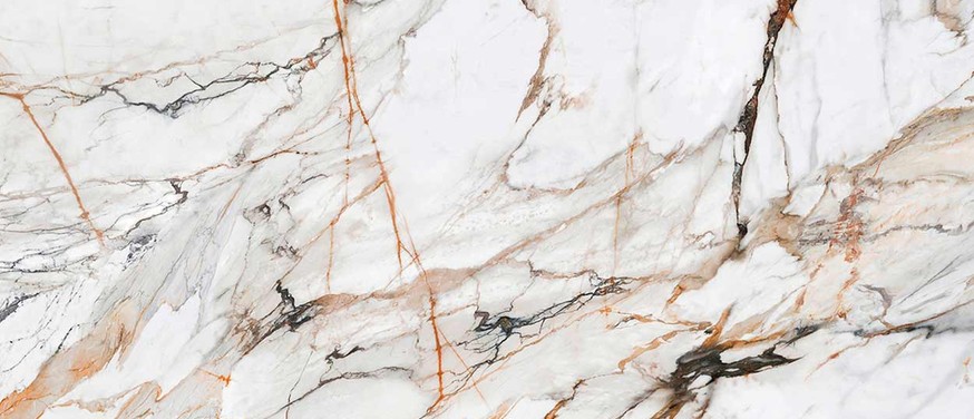 Calacatta Luxe sintered stone countertop — slab view