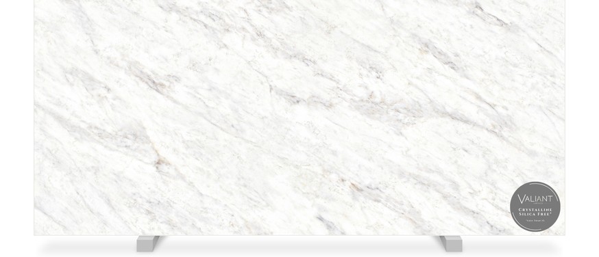 Calacatta Vermont quartz countertop — slab view