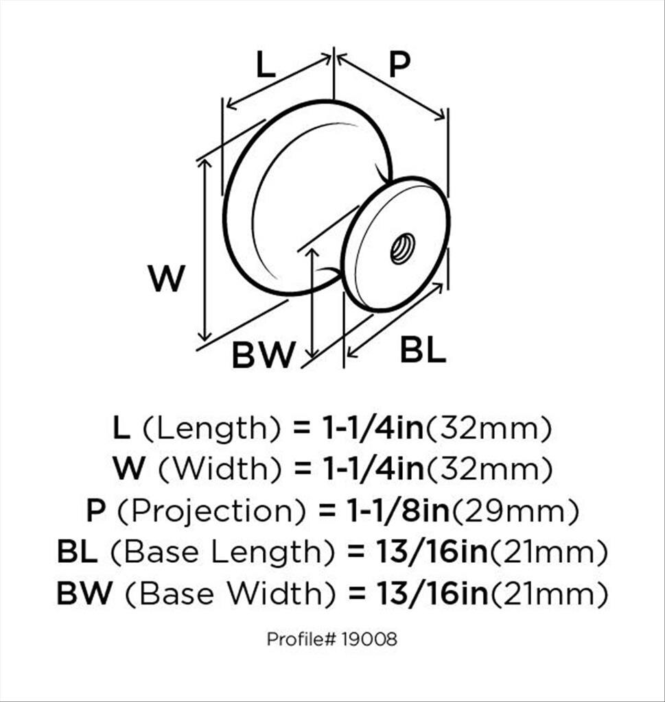 Stainless Steel Cabinet Knob