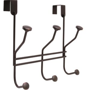3-Hook Over-the-Door Hook Rack