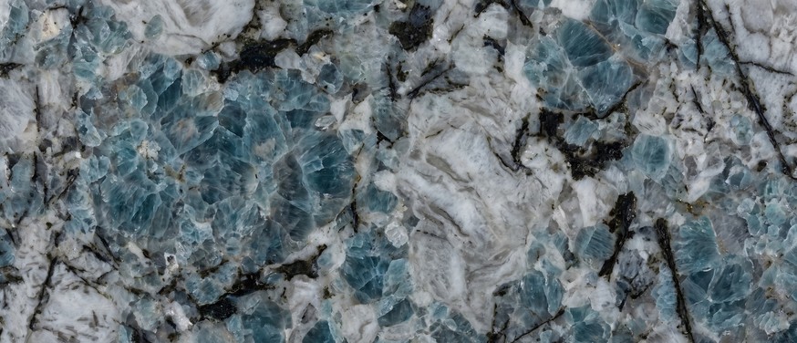 Patagonia Blue Granite countertop — slab view