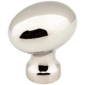1-3/16" Overall Length Football Bordeaux Cabinet Knob