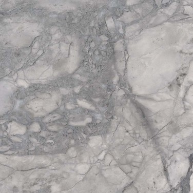 Super White Marble countertop — closeup view