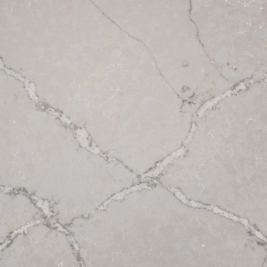 Victorian Silver quartz countertop — closeup view