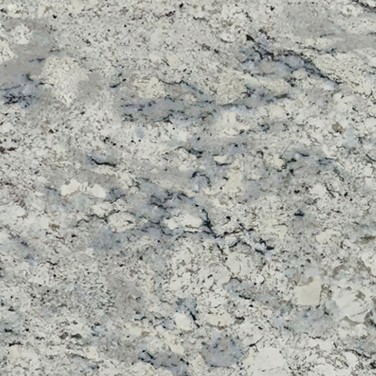 White Ice Granite countertop — closeup view